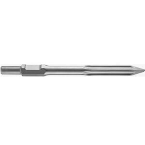 Pointed chisel, self-sharpening